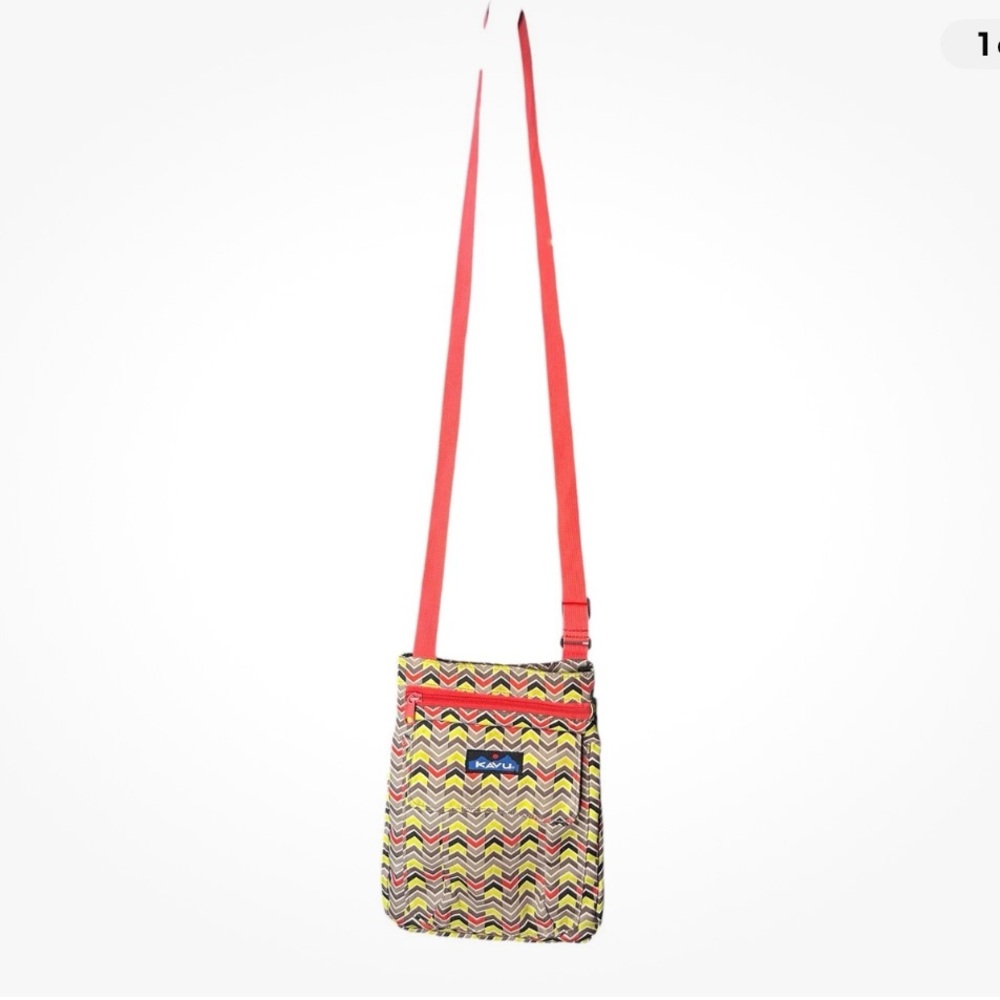 Kavu Multicolor Zigzag Crossbody Bag